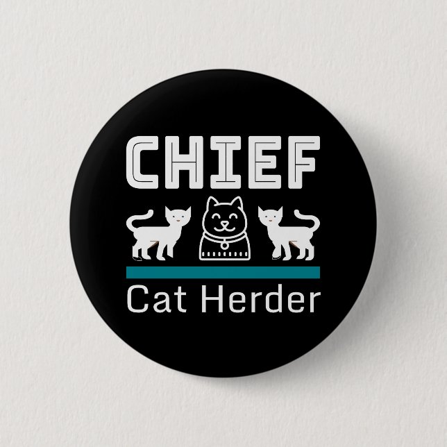 Badge Rond 5 Cm Le chef de l'Herder Funny (Devant)