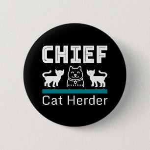 Badge Rond 5 Cm Le chef de l'Herder Funny