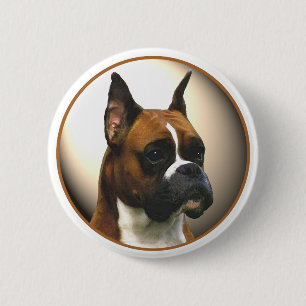 Badge Rond 5 Cm Le chien de boxe