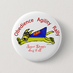 Badge Rond 5 Cm Le chienchien superbe le fait tout