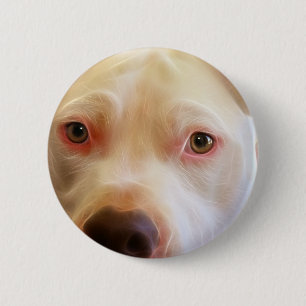 Badge Rond 5 Cm Le chiot de Pitbull observe la photographie d'art