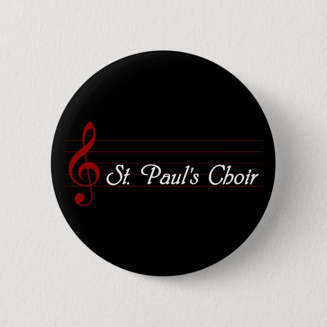 Badge Rond 5 Cm Le choeur de St Paul (Devant)