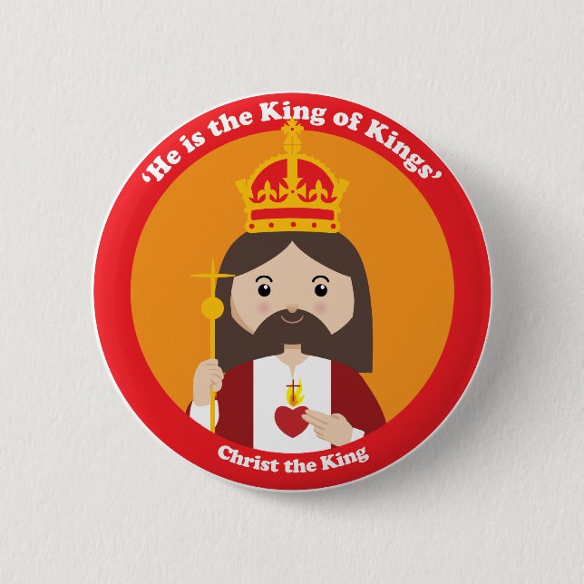 Badge Rond 5 Cm Le Christ le roi (Devant)
