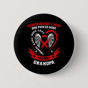 Badge Rond 5 Cm Le Ciel Rouge A Besoin D'Un Héros Que Dieu A Pris