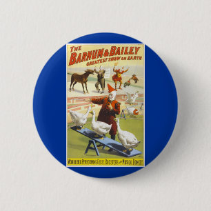 Badge Rond 5 Cm Le cirque de Barnum et de Bailey