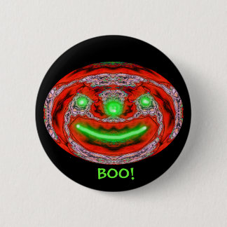 Badge Rond 5 Cm Le citrouille de Halloween, HUENT !