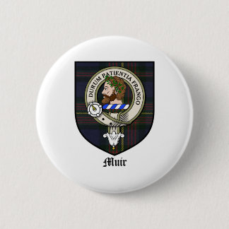 Badge Rond 5 Cm Le clan de Muir Crest le tartan d'insigne