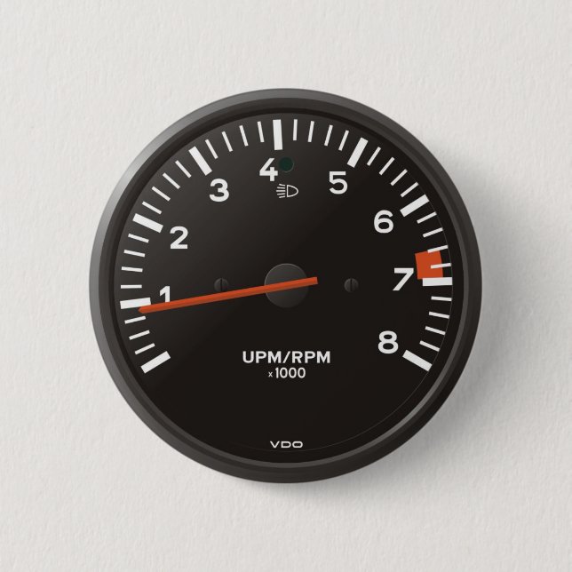 Badge Rond 5 Cm Le classique 911 rev contre (la vieille voiture à (Devant)