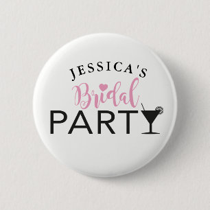 Badge Rond 5 Cm Le cocktail fait sur commande de jeune mariée
