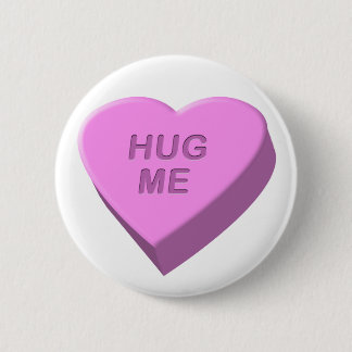 Badge Rond 5 Cm Le coeur de sucrerie de Saint-Valentin