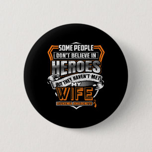 Badge Rond 5 Cm Le combat de la femme est ma lutte contre la leucé