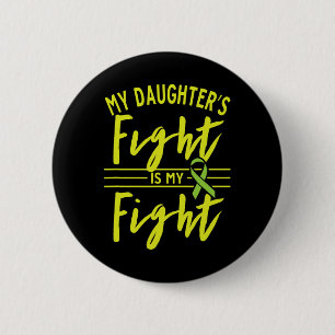 Badge Rond 5 Cm Le combat de la fille est mon combat Défenseur de