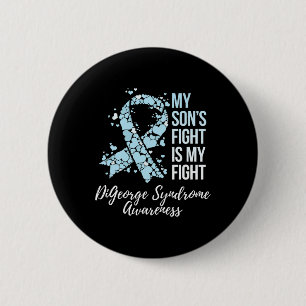 Badge Rond 5 Cm Le combat de mon fils est au fait de mon syndrome