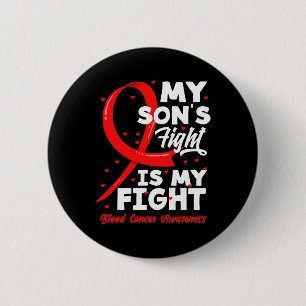 Badge Rond 5 Cm Le combat de mon fils est ma lutte contre le cance