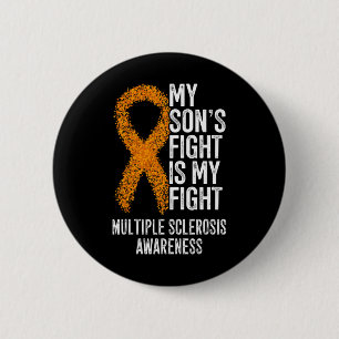 Badge Rond 5 Cm Le combat de mon fils est mon combat contre la scl