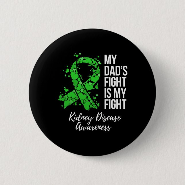 Badge Rond 5 Cm Le combat de papa est mon combat Conscience de la  (Devant)