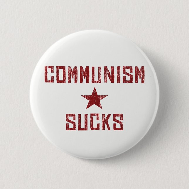 Badge Rond 5 Cm Le communisme est un échec - l'Amérique d'abord an (Devant)