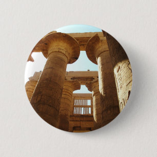 Badge Rond 5 Cm Le complexe de temple de Karnak dans Thebes,