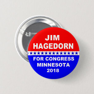 Badge Rond 5 Cm Le congrès 2018 de JIM Hagedorn Minnesota