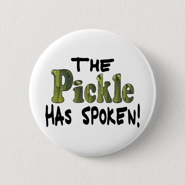 Badge Rond 5 Cm Le Cornichon Parlant (Devant)
