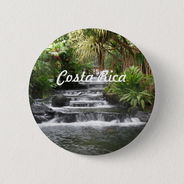 Badge Rond 5 Cm Le Costa Rica (Devant)