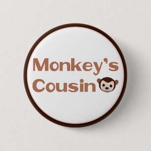 Badge Rond 5 Cm Le cousin du singe