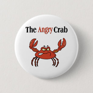 Badge Rond 5 Cm Le crabe en colère