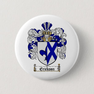 BADGE ROND 5 CM LE CREST DE FAMILLE D'ERICKSON - MANTEAU