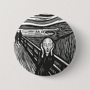 Badge Rond 5 Cm Le cri d'Edvard Munch