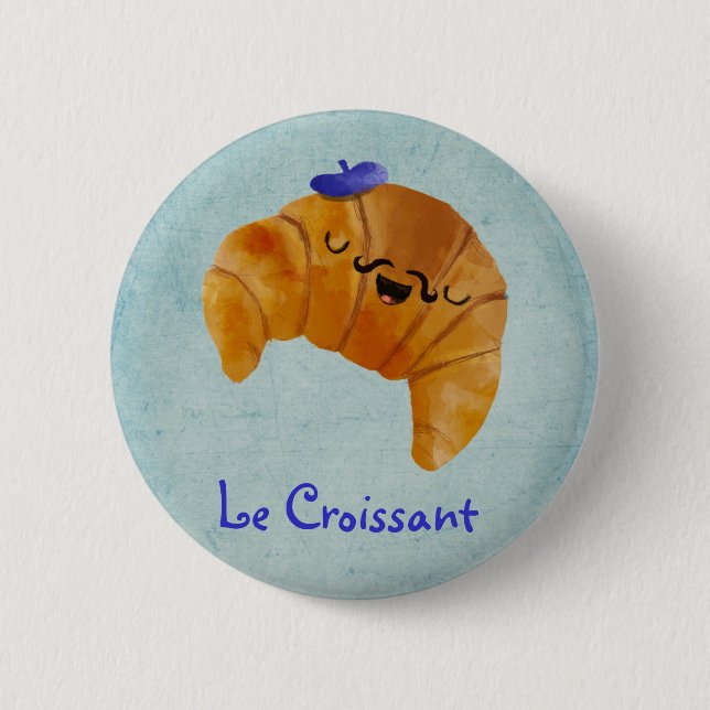 Badge Rond 5 Cm Le Croissant (Devant)