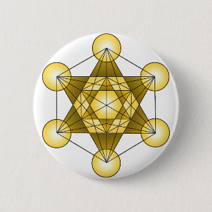 Badge Rond 5 Cm Le cube de Metatron