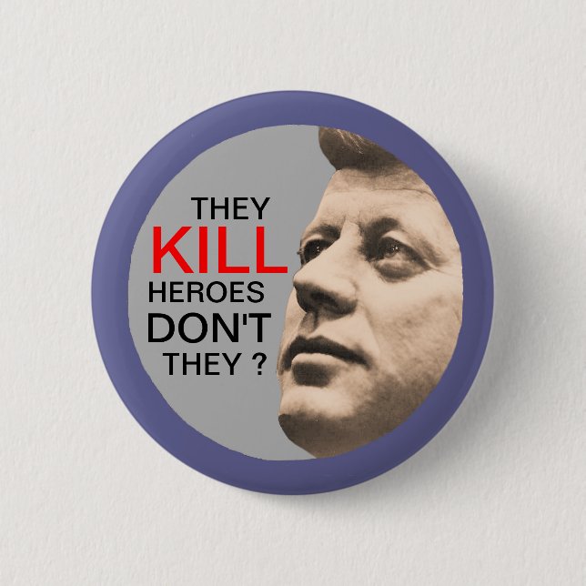 Badge Rond 5 Cm Le culte de JFK (Devant)