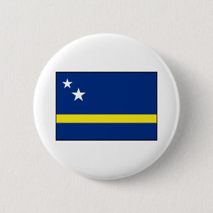 Badge Rond 5 Cm Le Curaçao - drapeau de Curacaoan