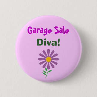 Badge Rond 5 Cm Le DA brocante à domicile, diva ! Bouton