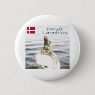 Badge Rond 5 Cm le Danemark