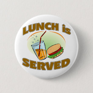 Badge Rond 5 Cm Le déjeuner est servi