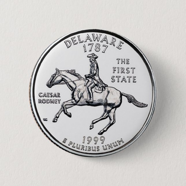Badge Rond 5 Cm Le Delaware (Devant)