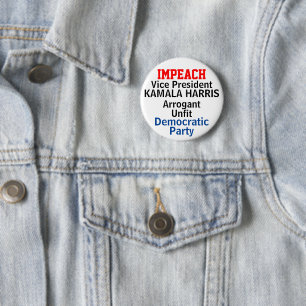 Badge Rond 5 Cm Le démocrate Impeach Harris
