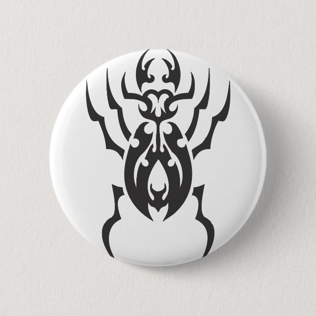 Badge Rond 5 Cm Le dendroctone tribal (Devant)
