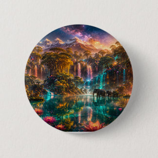 Badge Rond 5 Cm Le Dernier Paradis — Eden Africain Impossible