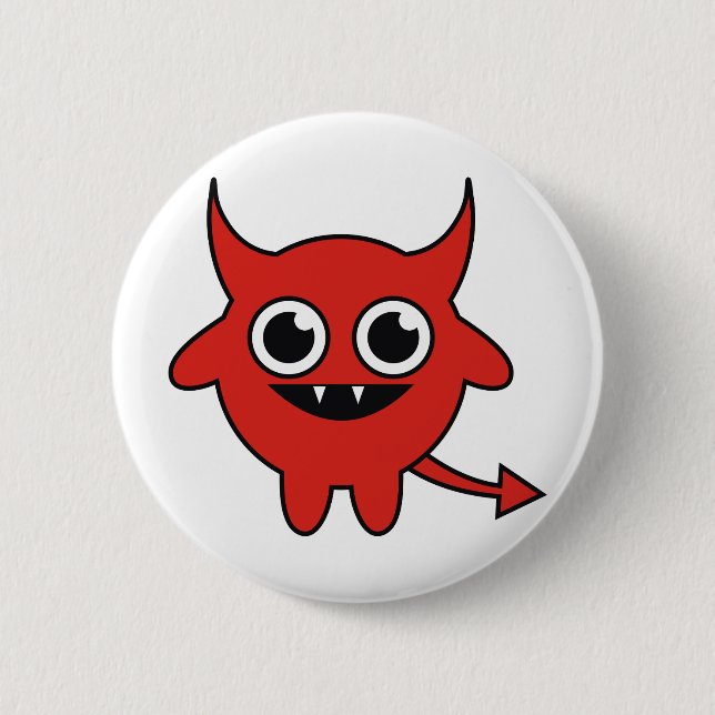 Badge Rond 5 Cm Le diable mignon (Devant)