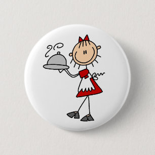 Badge Rond 5 Cm Le dîner est servi