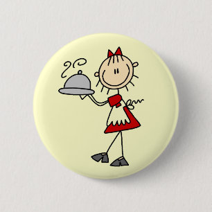 Badge Rond 5 Cm Le dîner est servi Tshirts et Cadeaux