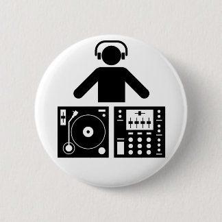 Badge Rond 5 Cm Le DJ se boutonnent