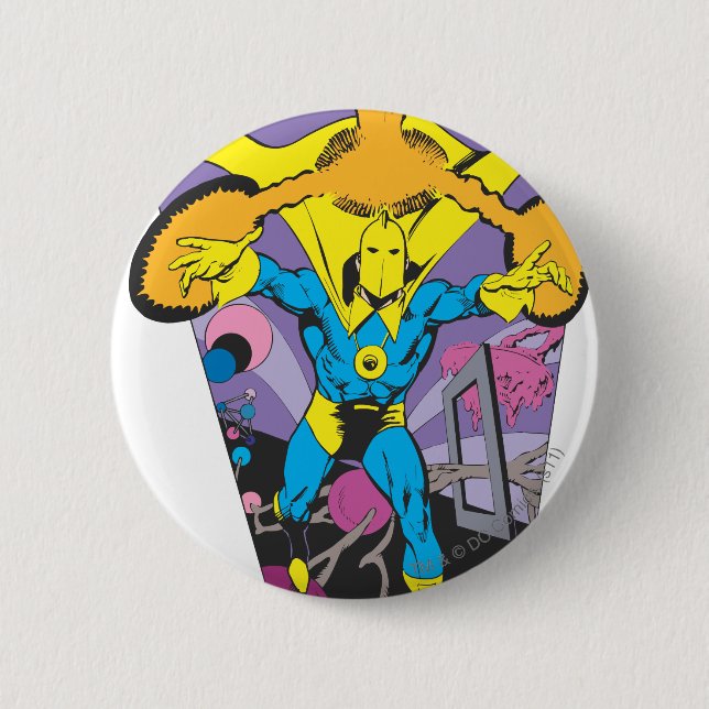 Badge Rond 5 Cm Le Dr Fate manipule la magie (Devant)