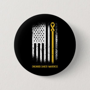 Badge Rond 5 Cm Le drapeau américain Ribbon Wa Sensibilisation au