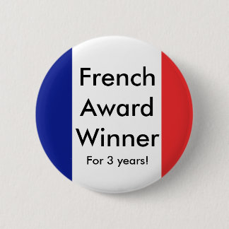 Badge Rond 5 Cm le drapeau français, Français attribuent le