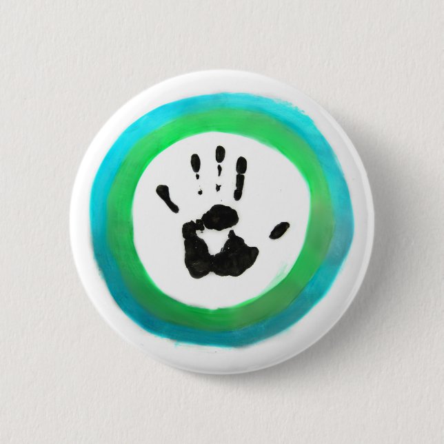 Badge Rond 5 Cm Le drapeau humain (Devant)