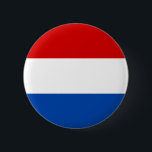 Badge Rond 5 Cm Le drapeau néerlandais<br><div class="desc">Le drapeau hollandais est un grand cadeau pour ceux qui aiment la Hollande ou ceux qui ont un héritage néerlandais. Les couleurs du drapeau hollandais sont le rouge,  le blanc et le bleu. Ce design est également disponible sur de nombreux autres produits pour vous de choisir parmi.</div>