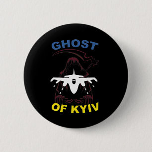 Badge Rond 5 Cm Le Fantôme de Kiev Je suis avec l'Ukraine